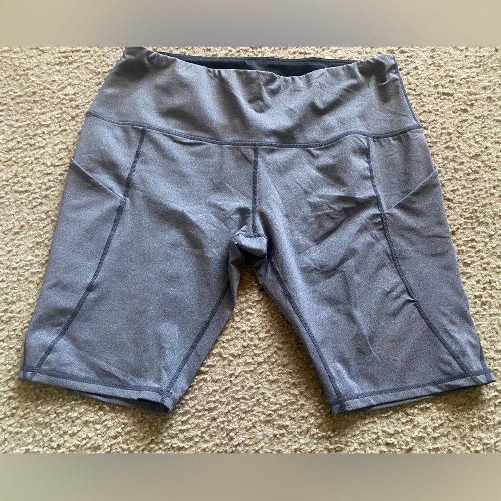 Reetoyo Compression Yoga Workout Pockets Athletic Shorts Leggings Women’sSize2XL
